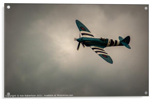 BBMF Spitfire Acrylic by Kev Robertson