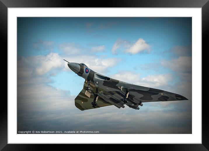 Avro Vulcan bomber Framed Mounted Print by Kev Robertson