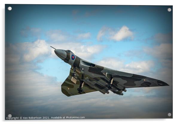 Avro Vulcan bomber Acrylic by Kev Robertson
