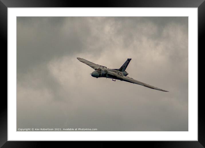 Avro Vulcan Framed Mounted Print by Kev Robertson