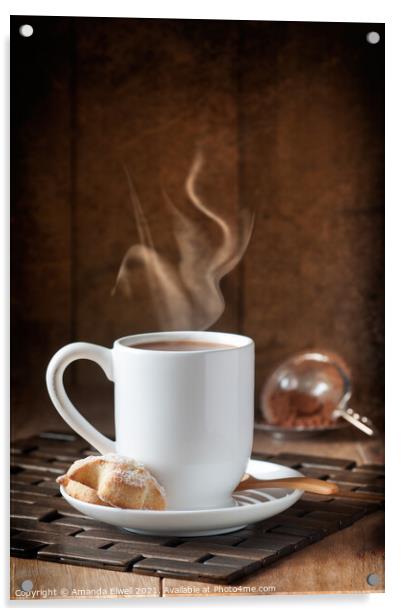 Hot Chocolate Drink Acrylic by Amanda Elwell