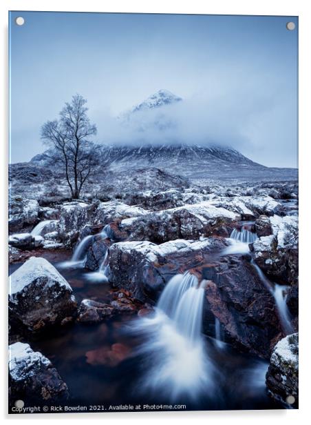 Majestic Buachaille Etive Mor Acrylic by Rick Bowden