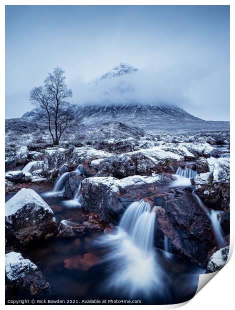 Majestic Buachaille Etive Mor Print by Rick Bowden