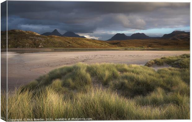 Dunes of Achnahaird Bay Canvas Print by Rick Bowden
