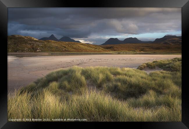 Dunes of Achnahaird Bay Framed Print by Rick Bowden