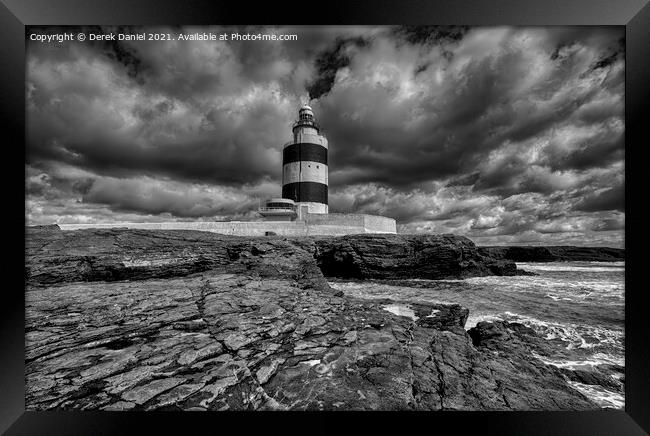 Hook Head Lighthouse, County Wexford, Ireland  Framed Print by Derek Daniel