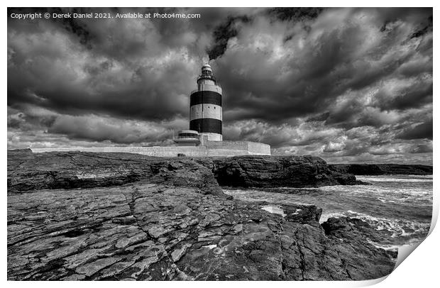 Hook Head Lighthouse, County Wexford, Ireland  Print by Derek Daniel