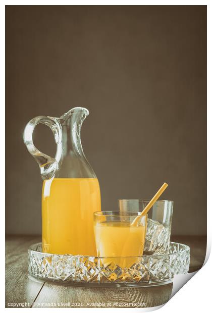 Orange Juice Print by Amanda Elwell