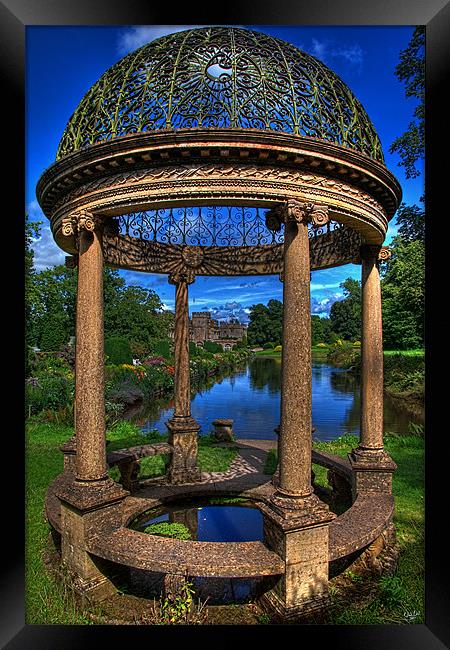 The Abbots Gazebo Framed Print by Chris Lord