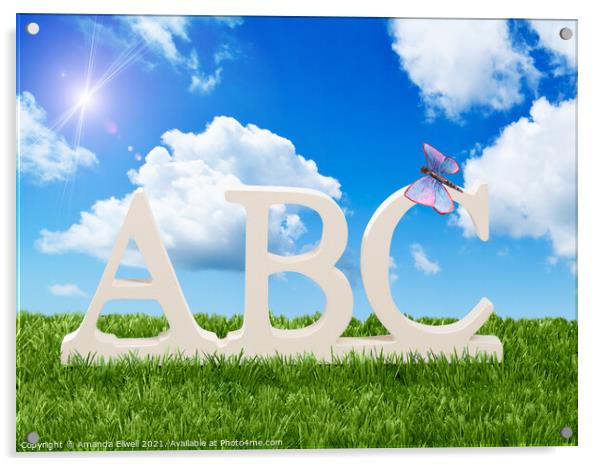 ABC Acrylic by Amanda Elwell