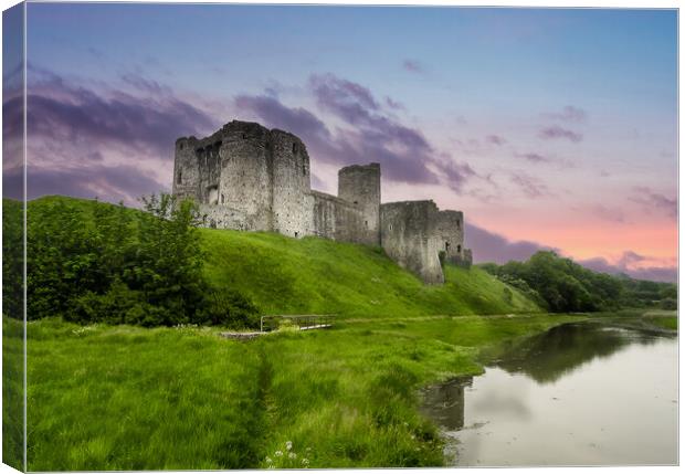 Kidwelly Castle, Carmarthenshire, Wales. Canvas Print by Colin Allen