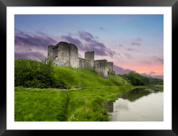 Kidwelly Castle, Carmarthenshire, Wales. Framed Mounted Print by Colin Allen
