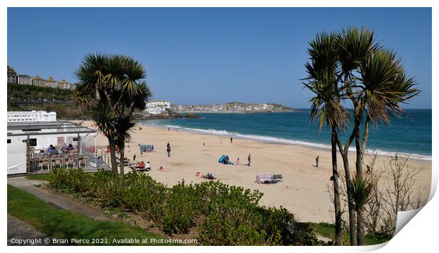 Porthminster Beach, St Ives, Cornwall Print by Brian Pierce