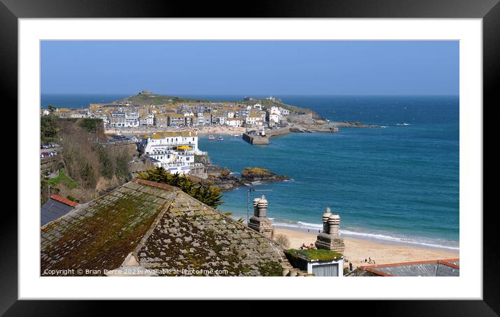 St Ives, Cornwall Framed Mounted Print by Brian Pierce