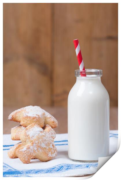 Milk & Cookies Print by Amanda Elwell