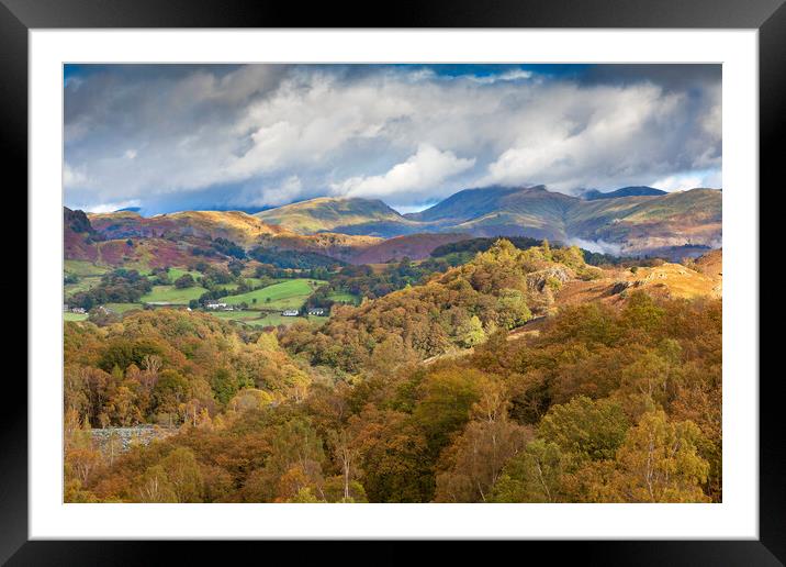 Cumbrian Landscape Framed Mounted Print by David Hare