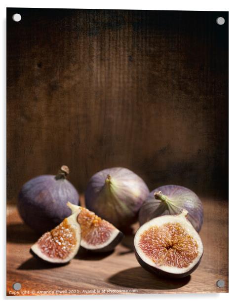 Figs Acrylic by Amanda Elwell