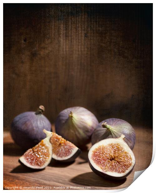 Figs Print by Amanda Elwell