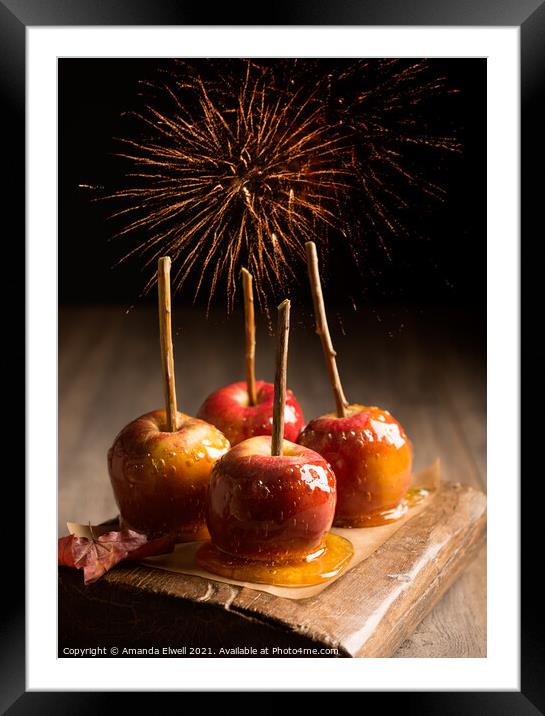 Toffee Apples Group Framed Mounted Print by Amanda Elwell