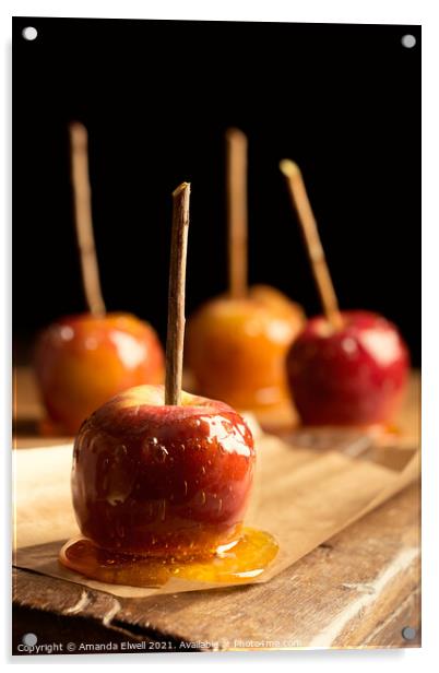 Group Of Toffee Apples Acrylic by Amanda Elwell
