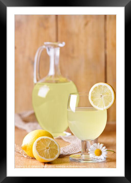 Lemonade Framed Mounted Print by Amanda Elwell