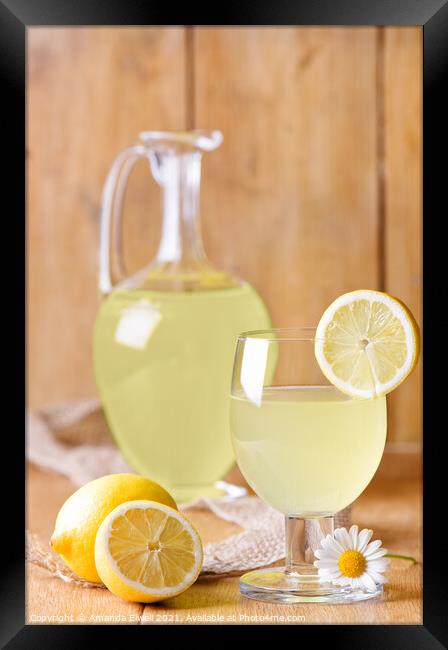 Lemonade Framed Print by Amanda Elwell