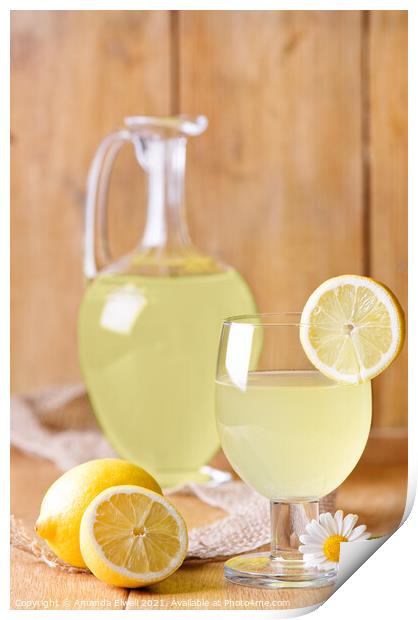 Lemonade Print by Amanda Elwell