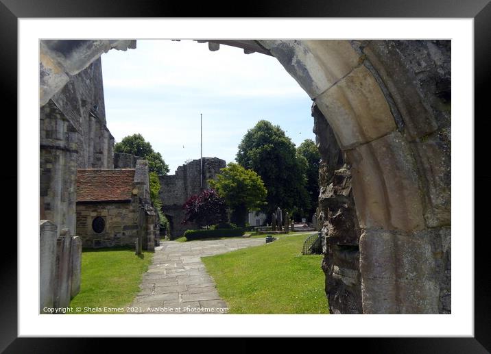 St. Thomas the Martyr Church in Winchelsea, Sussex, England Framed Mounted Print by Sheila Eames