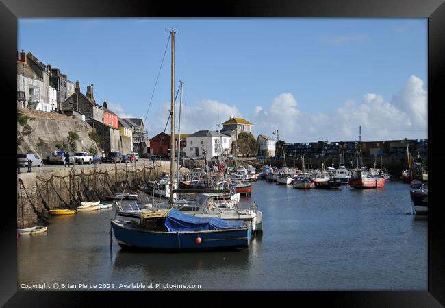 Mevagissey, Cornwall Framed Print by Brian Pierce