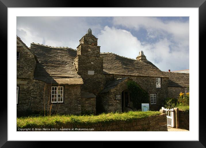 The Old Post Office, Tintagel, Cornwall Framed Mounted Print by Brian Pierce