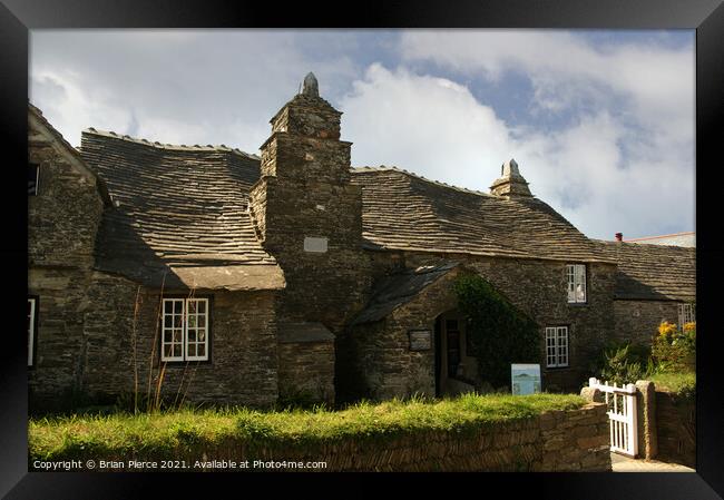 The Old Post Office, Tintagel, Cornwall Framed Print by Brian Pierce