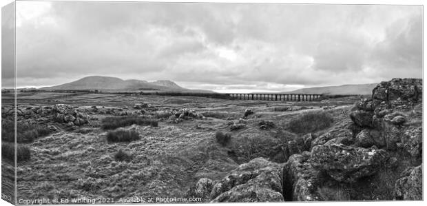 The Ribblehead Viaduct Canvas Print by Ed Whiting