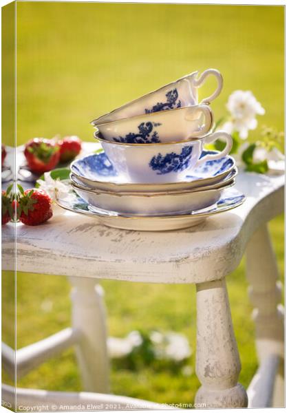 Afternoon Tea Canvas Print by Amanda Elwell