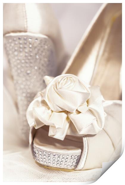 Wedding Shoes Print by Amanda Elwell
