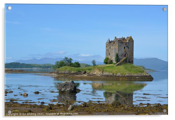 Castle Stalker Acrylic by Ed Whiting