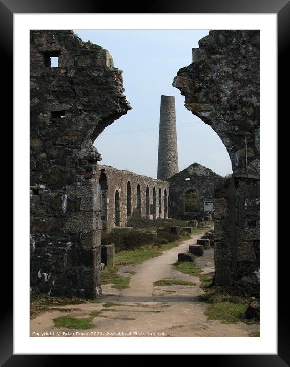 Wheal Basset Stamps, Carnkie, Cornwall Framed Mounted Print by Brian Pierce