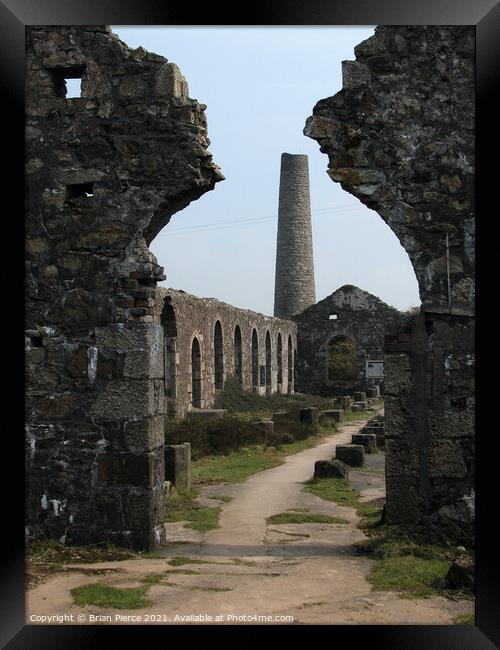 Wheal Basset Stamps, Carnkie, Cornwall Framed Print by Brian Pierce