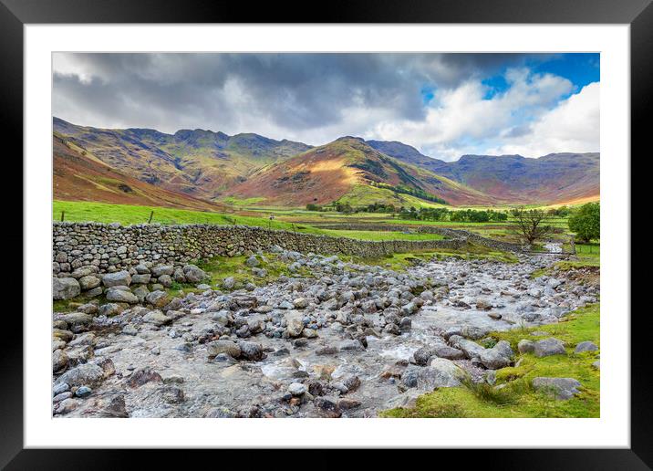 Cumbrian Hills Framed Mounted Print by David Hare