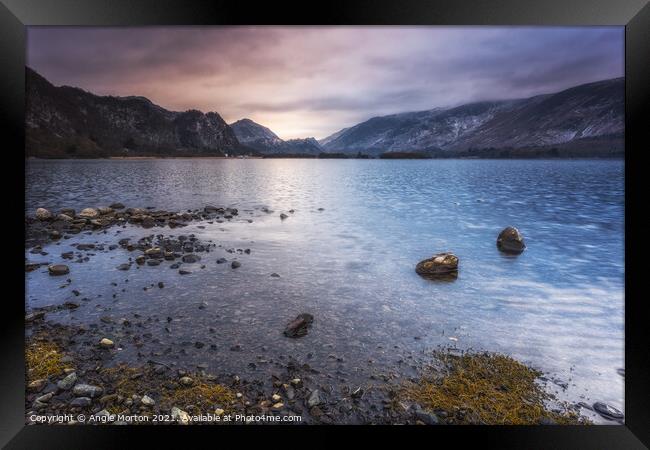 View to Castle Crag Framed Print by Angie Morton