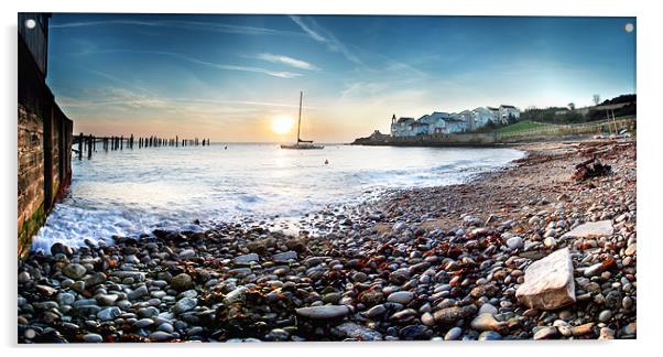 Dorset coast Acrylic by Tony Bates