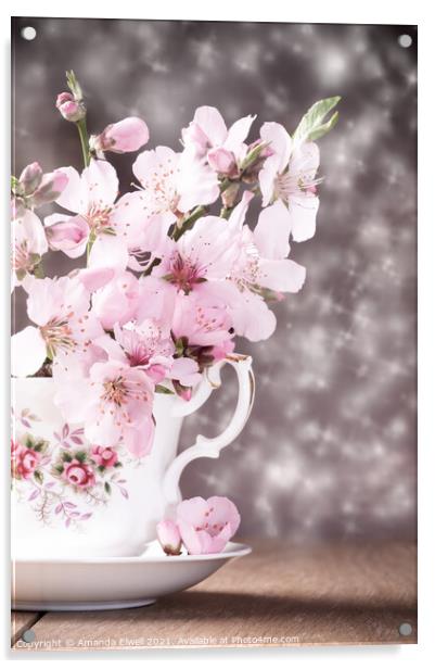 Spring Blossom Acrylic by Amanda Elwell