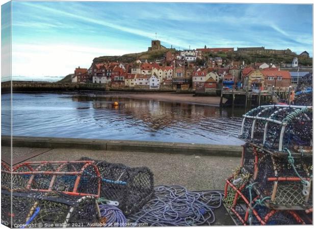 Whitby  Canvas Print by Sue Walker