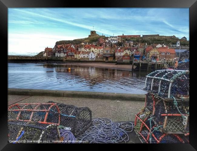 Whitby  Framed Print by Sue Walker
