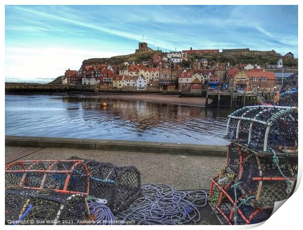 Whitby  Print by Sue Walker