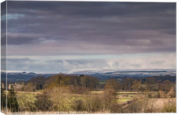 Sky Clearing over Cross Fell and Thorpe, Teesdale Canvas Print by Richard Laidler