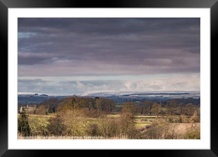 Sky Clearing over Cross Fell and Thorpe, Teesdale Framed Mounted Print by Richard Laidler