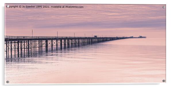 Southend Pier at Sunrise Acrylic by Jo Sowden