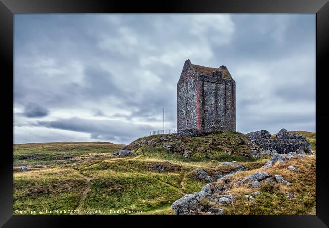 Smailholm Tower, Scottish Borders Framed Print by Jim Monk