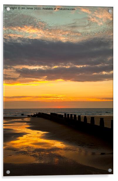 Sunrise over the North Sea Acrylic by Jim Jones