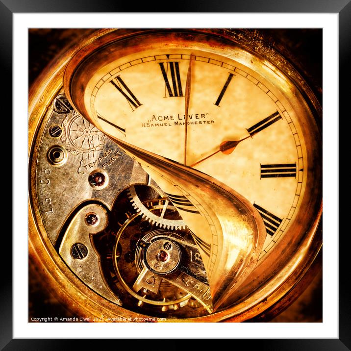 If I Could Turn Back Time Framed Mounted Print by Amanda Elwell